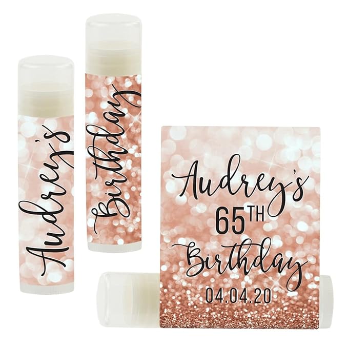 Andaz Press Personalized Milestone Birthday Party Glitter