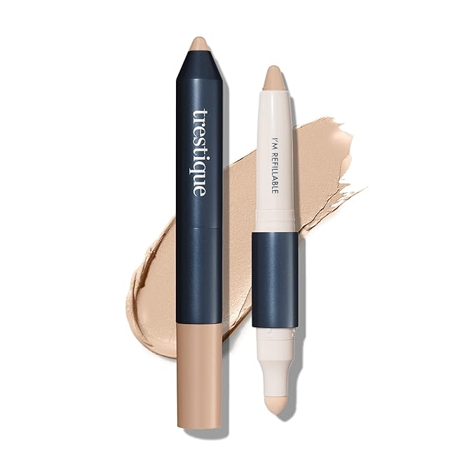 Trestique Concealer Crayon, Refillable Makeup Concealer With Built-In