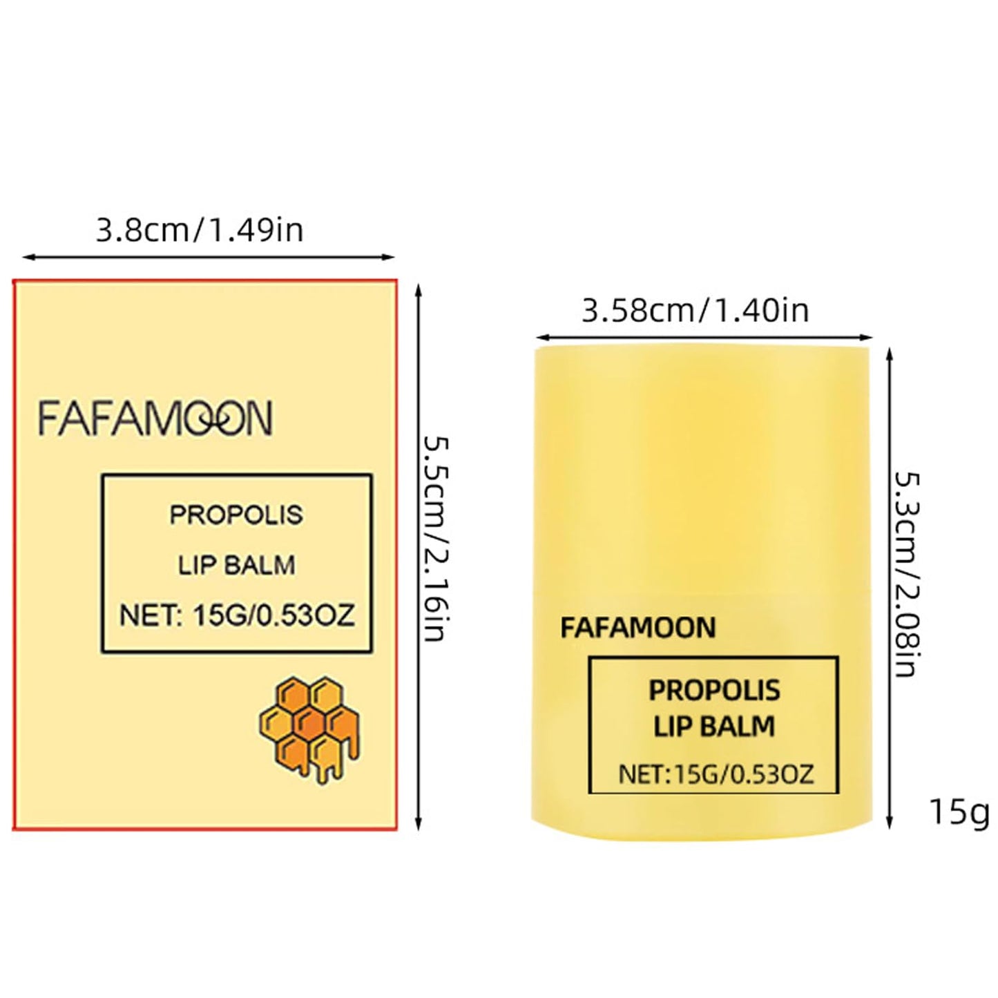 Dulele Honey Lip Butter, Moisturizing Propolis Lip Balm, Overnight Lip Mask Treatment Balm, Hygienic Twist Dispenser, Hydrating Sleeping Lip Mask for Chapped Dry Lips Care - Gentle Exfoliation(2pcs)