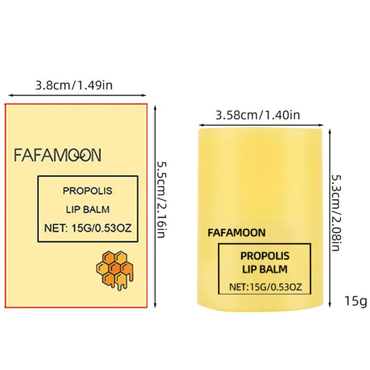 Dulele Honey Lip Butter, Moisturizing Propolis Lip Balm, Overnight Lip Mask Treatment Balm, Hygienic Twist Dispenser, Hydrating Sleeping Lip Mask for Chapped Dry Lips Care - Gentle Exfoliation(2pcs)