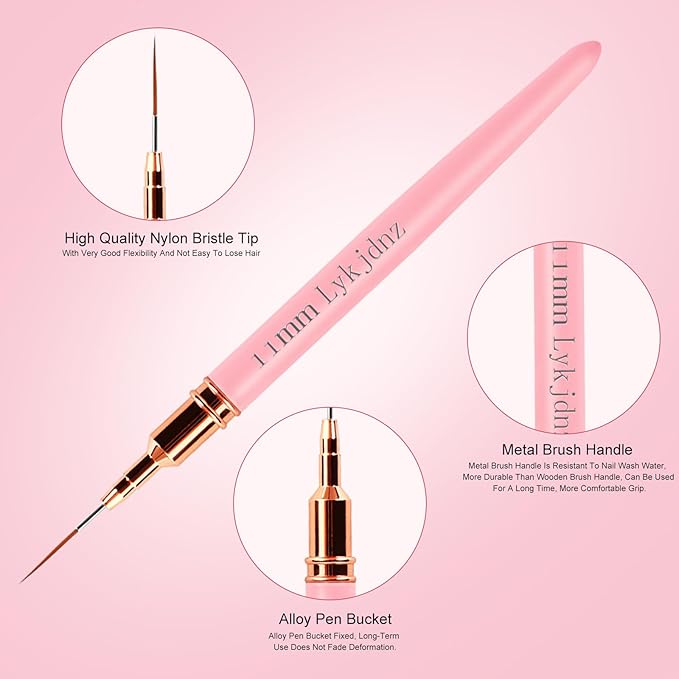 5Pcs Nail Art Liner Brushes,Liner