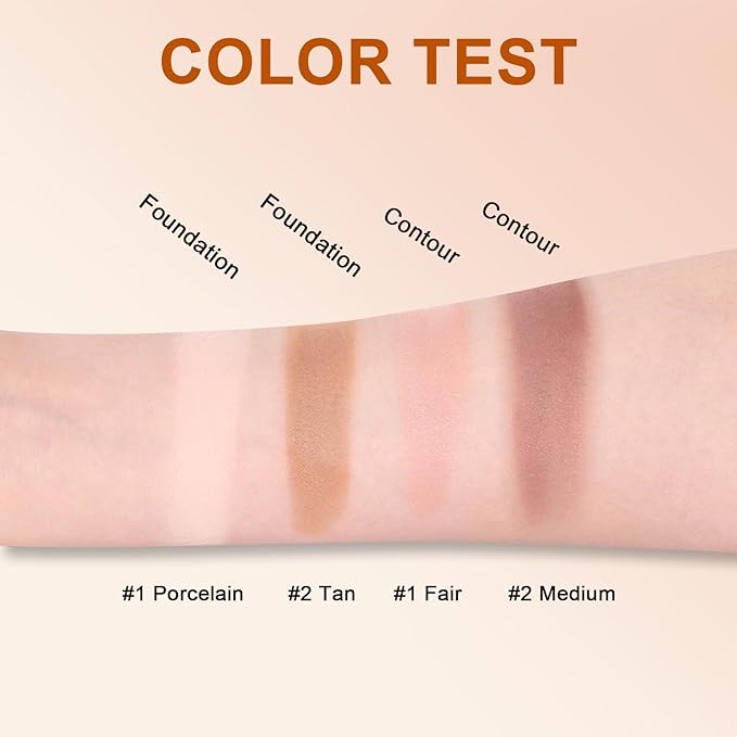 Baked Powder Foundation Makeup, Brighten Color Correcting Foundation