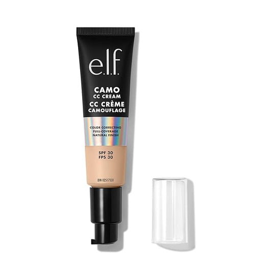 e.l.f. Hydrating Camo CC Cream, Color-Correcting Full Coverage 1.05 Oz