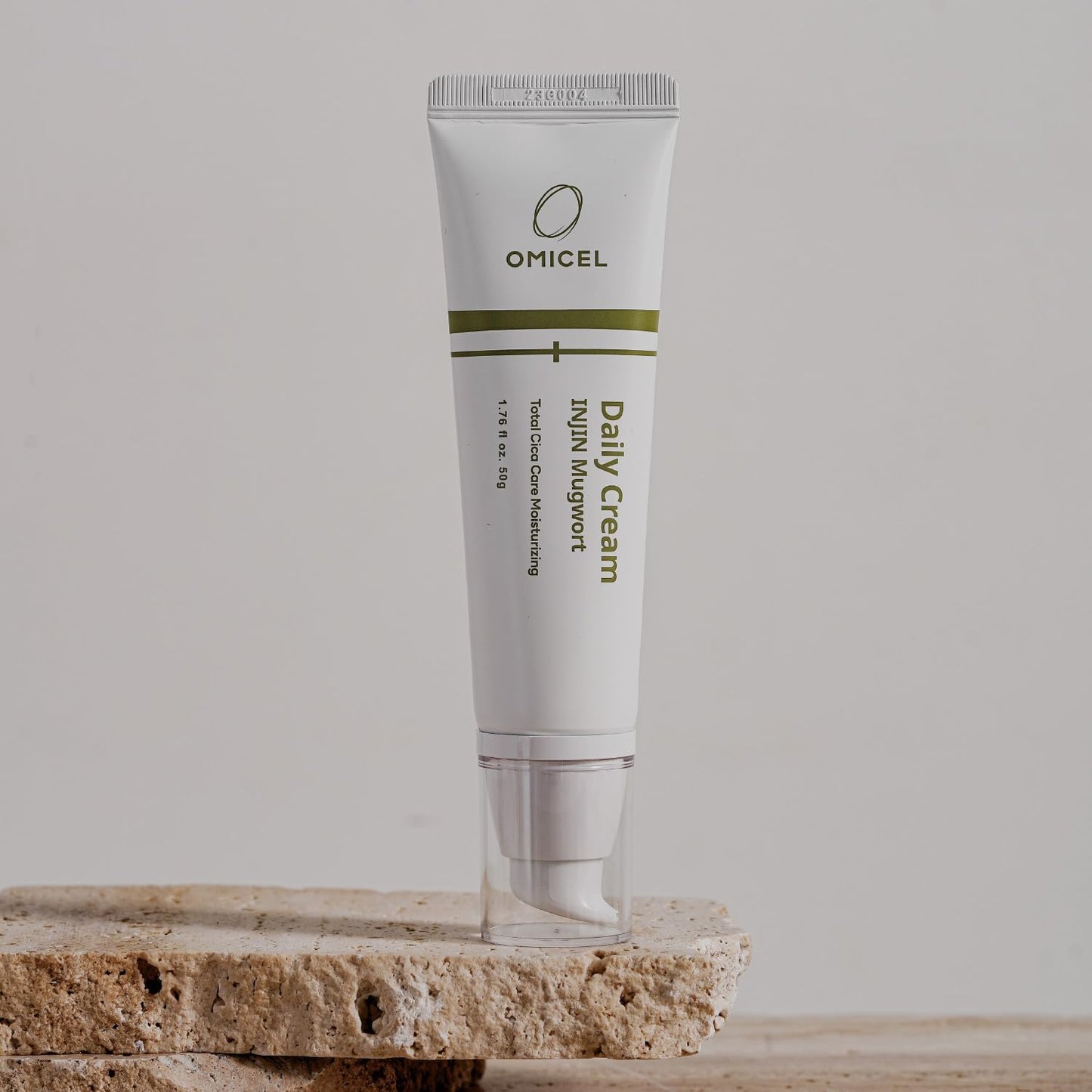 OMICEL INJIN Mugwort Daily Cream 50mL(1 Count) - Hydrating Korean Skincare Solution | Moisturizing Face & Body Cream with Candida Bombicola Ferment
