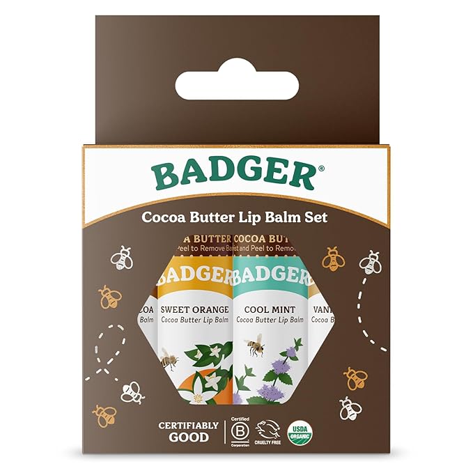 Badger - Cocoa Butter Lip Balm oz