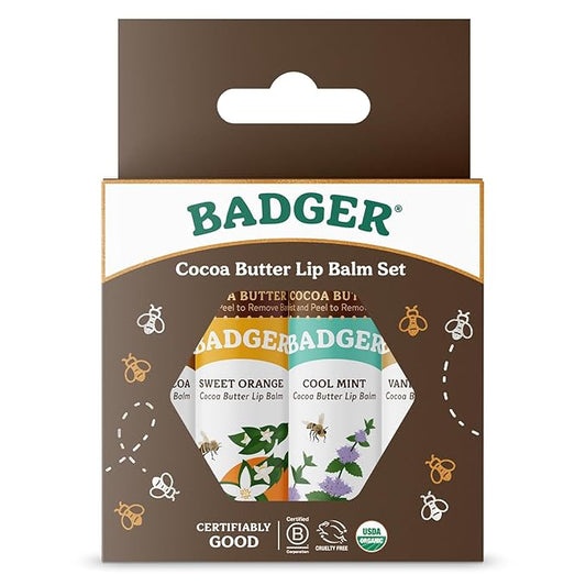 Badger - Cocoa Butter Lip Balm oz