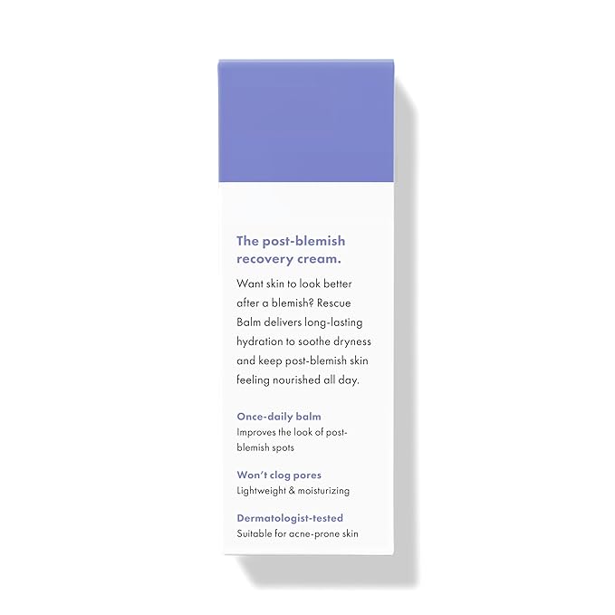 HERO COSMETICS Rescue Balm Original-New Formula The Post-Blemish Cream to Boost Hydration and Improve the Look of Post-Blemish Marks. Derm-Tested. New Formula. Won’t Clog Pores. 15mL