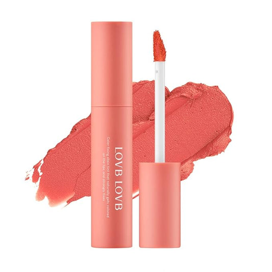 Color Fixing Stain Tint 0.17 oz. | Blur Velvet | Lightweight | Smudge-Resistant | Non-Drying, Smooth Matte Formula (03 CORAL PEACH)