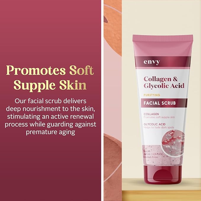 Envy Facial Scrub (Collagen & Glycolic Acid)