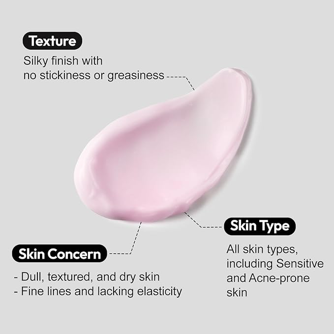 Collagen Peptide Cream I Moisturizer with Collagen, 7 Peptides, Niacinamide, Blemish Relief Care, Repairs Skin Barrier, Boosts Elasticity, 24h Glow & Plumped Skin (50ml / 1.69 fl.oz)