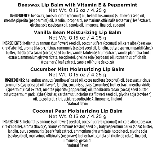 Burt’s Bees Holiday Gift, 4 Lip Stocking