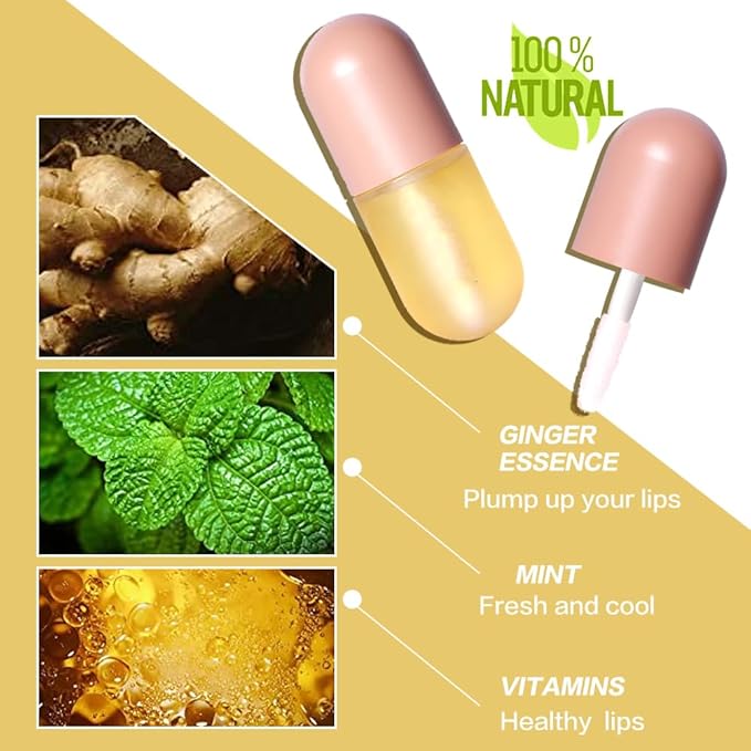 KISSIO Natural Lip Plumper,Lip Plumping Lip 5.5ml