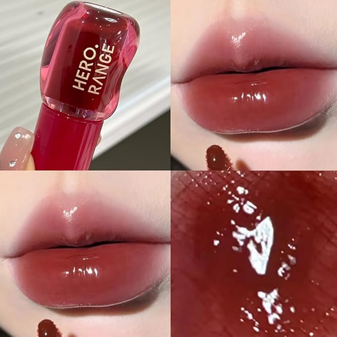 Petansy 3D Voluming Gloss 6 Colors Glasting Color Gloss Plumping, Glossy, Moisturizng, Natural Color, Long-lasting Liquid Lipstick