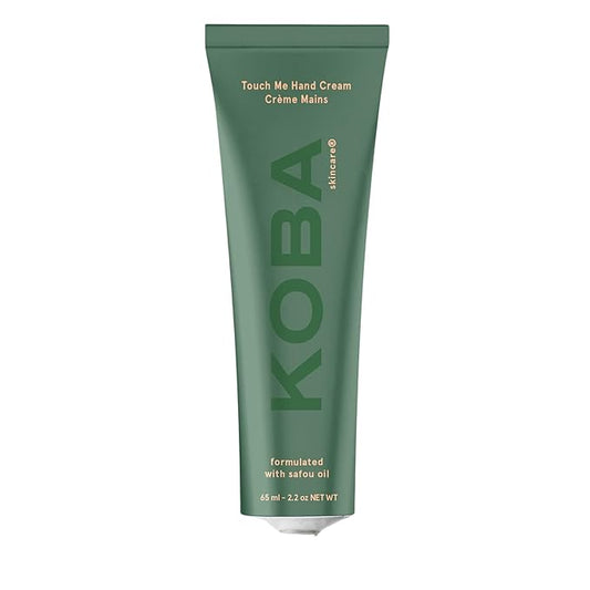 KOBA Touch Me Hand Cream - Moisturizer for Women & Men - Hydrating - Normal to Very Dry Skin - Citrus, Woody, Spicy Fragrance - Natural - Vegan - Safou Oil - Shea Butter - Sweet Almond Oil (2.2 Oz)