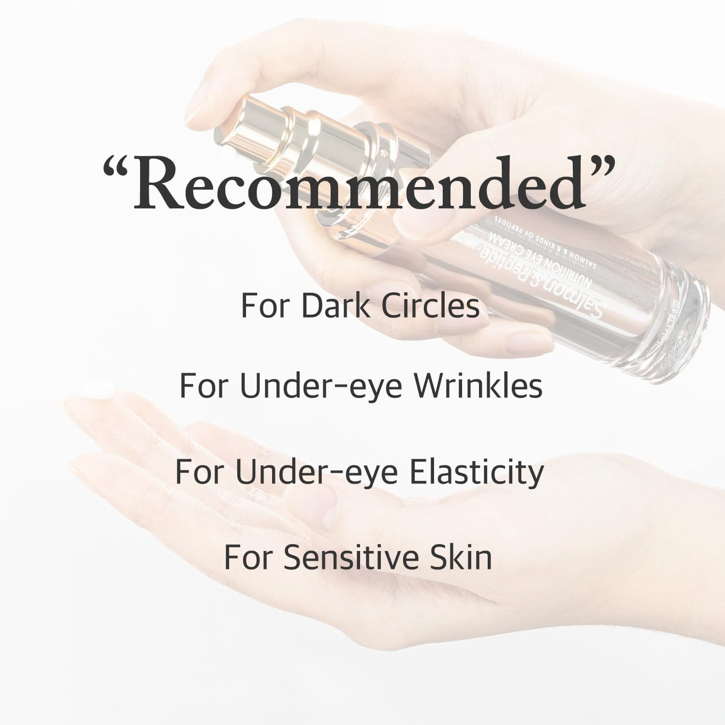 eyeNlip Salmon Peptide Eye Cream 1.18 fl oz - Daily Lightweight Cream with Niacinamide and Nutrition-Rich Complex for a Refreshed Under-Eye Look, Korean Skincare Routine