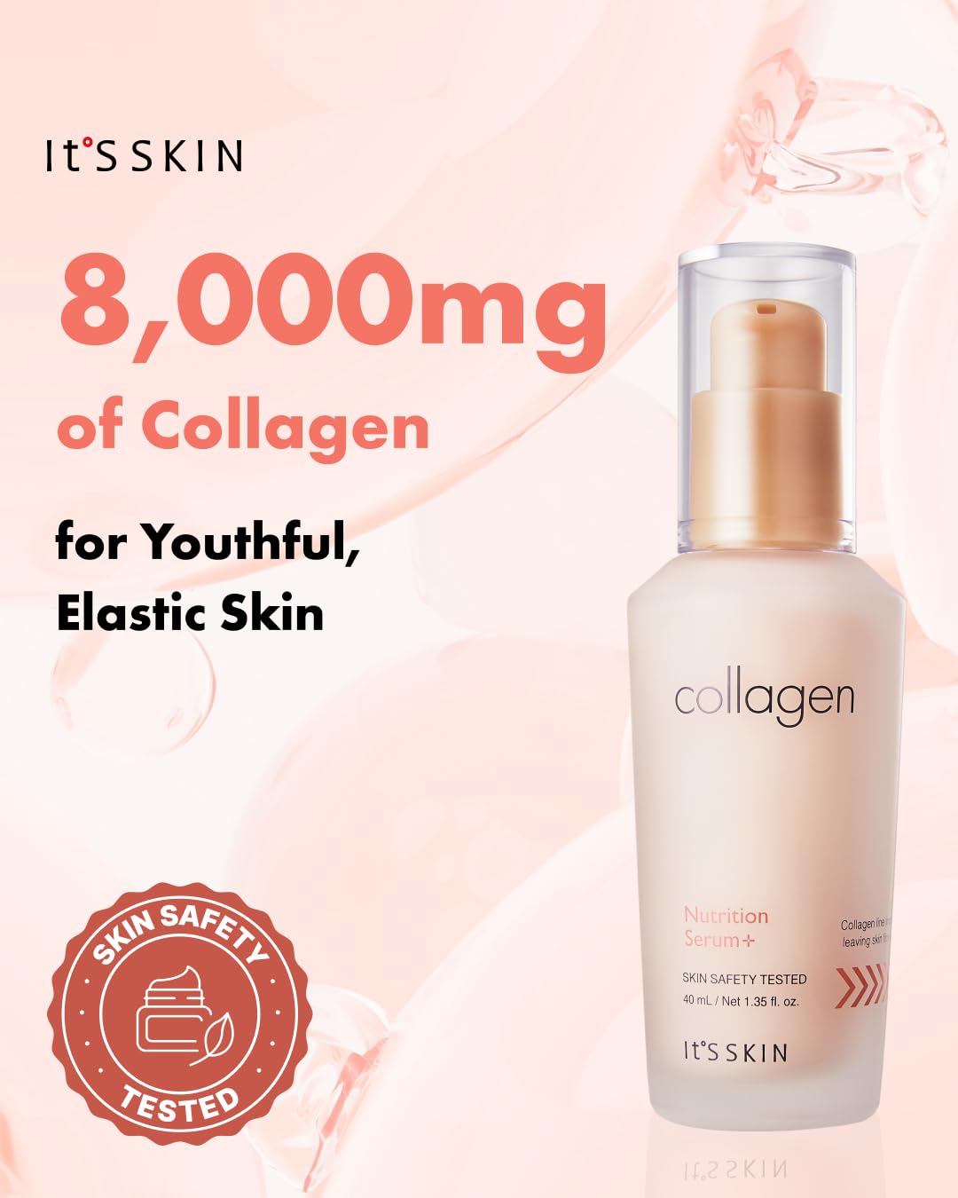 It'S SKIN Collagen Nutrition Emulsion + 5.07 fl.oz, Boosts Collagen and Adenosine for Face Lift Helps Fine Lines Supports Skin Elasticity Rich Deep Nutrition, Korean Skincare