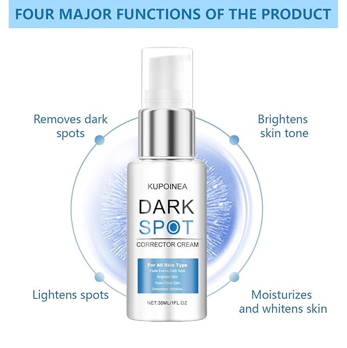 Dark Spot Corrector Cream with Retinol & Niacinamide Fade Age Spots, Sun Spots, Sun Damage & Uneven Skin Tone, Ceramide Barrier Repair + Hyaluronic Acid Hydration for/Serum/Women/Men（1 Fl Oz）
