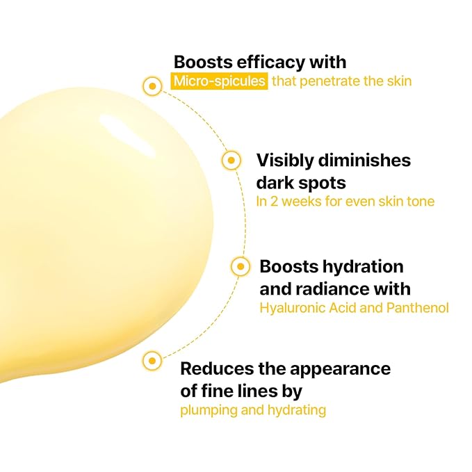 Cell Fusion C Toning C Vita Shot Ampoule, 15% Vitamin C + Spicule 300 Shot, Skin Booster Serum for Face, Exfoliation & Dark Spots, 20g / 0.7 oz.