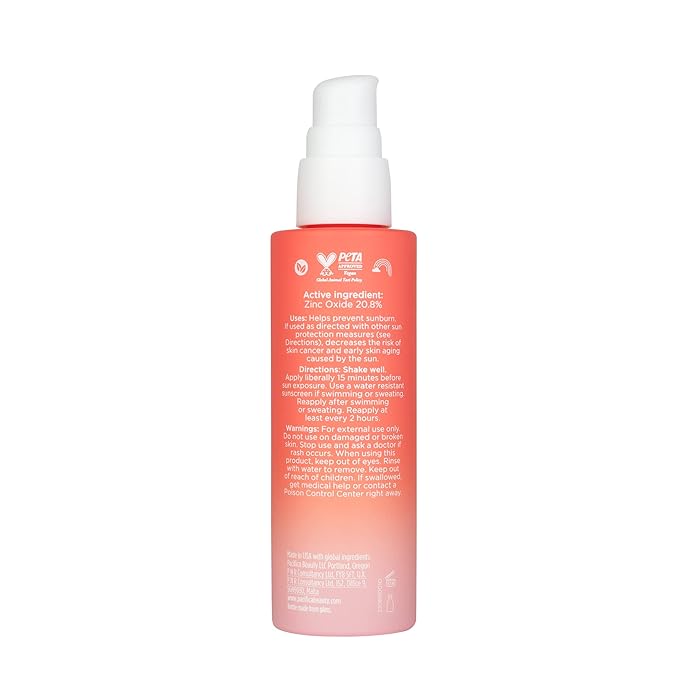 Pacifica Beauty Glow Baby Super Lit SPF 30 Lotion, Skincare, Broad Spectrum, UVA/UVB Sun Protection, Zinc Oxide, Mineral Sunscreen, Face Lotion, Tinted Moisturizer, Vegan, 1.7 fl oz (1 Count)