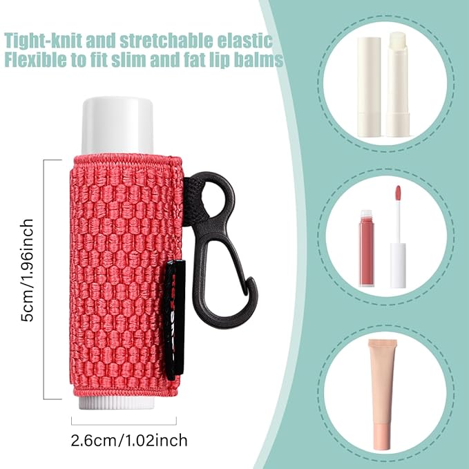 5PCS Lip Balm Holder Lipstick Sleeves