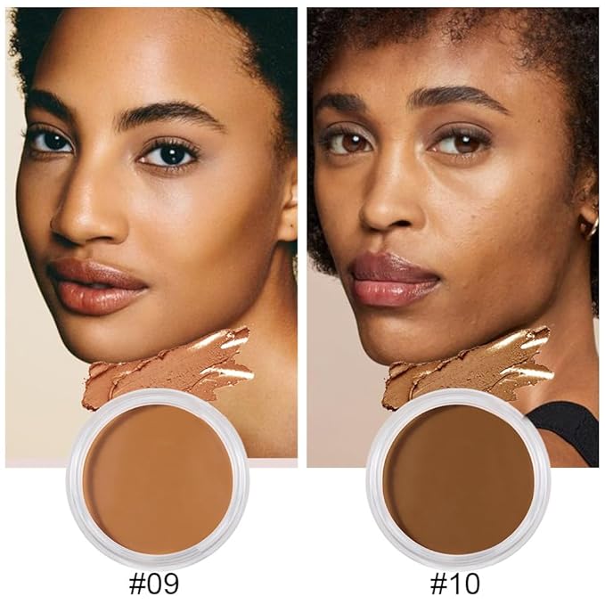 Kaely 2Pcs Cream Pot Concealer Full Coverage Set,Conceal