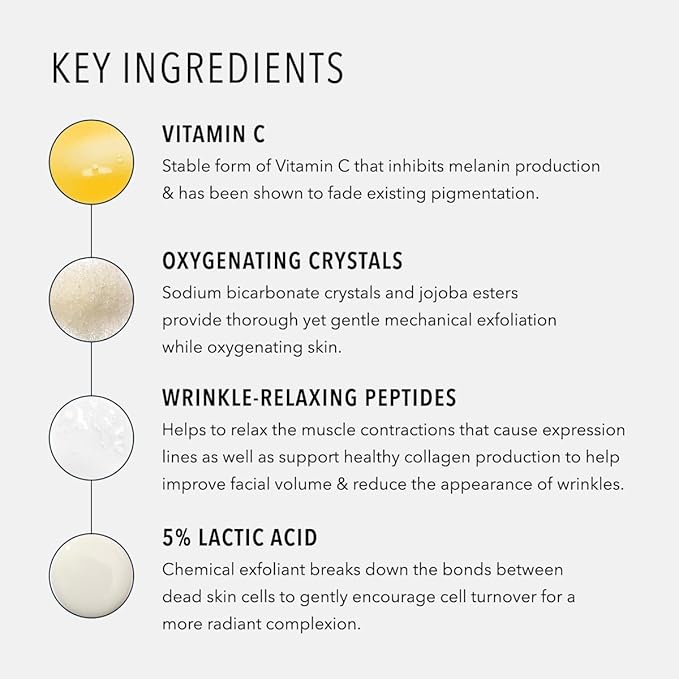 HydroPeptide Polish & Plump Face Peel Radiant Two-Step System, Boosts Firmness and Plumpness, 1 Set