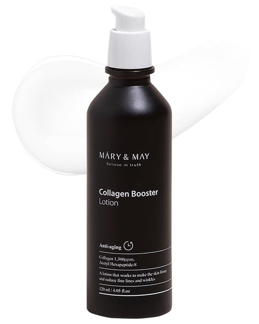 Mary&May Collagen Booster Lotion - Anti Aging, Firming and Elasticity Care with Peptides - Korean Skincare, EWG Green Grade, Hypoallergenic, 4.05 fl.oz.