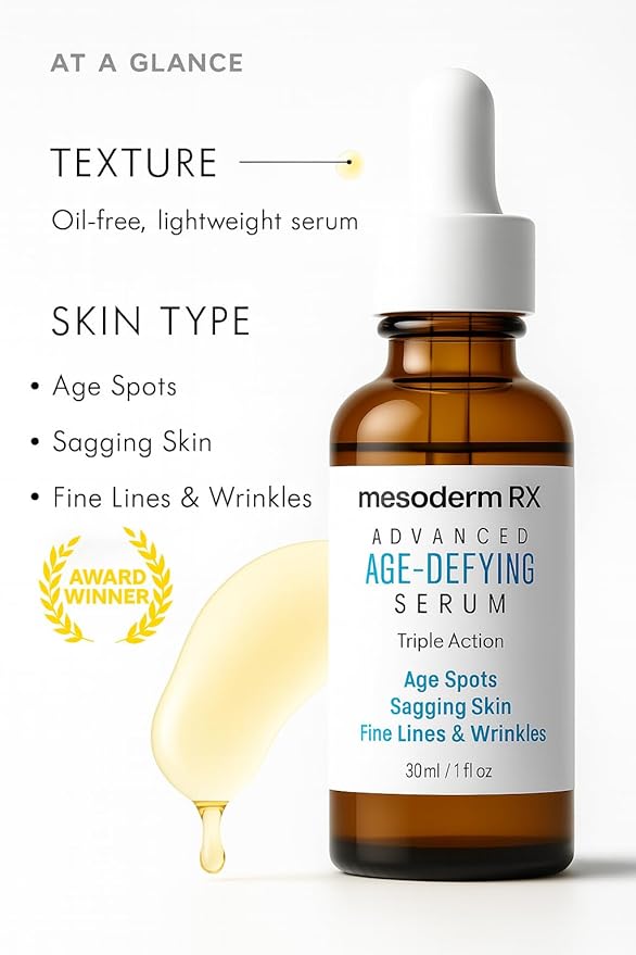 Advanced Age-Defying Serum, Triple Action for Age Spots, Sagging Skin, Fine Lines & Wrinkles, 1 fl oz