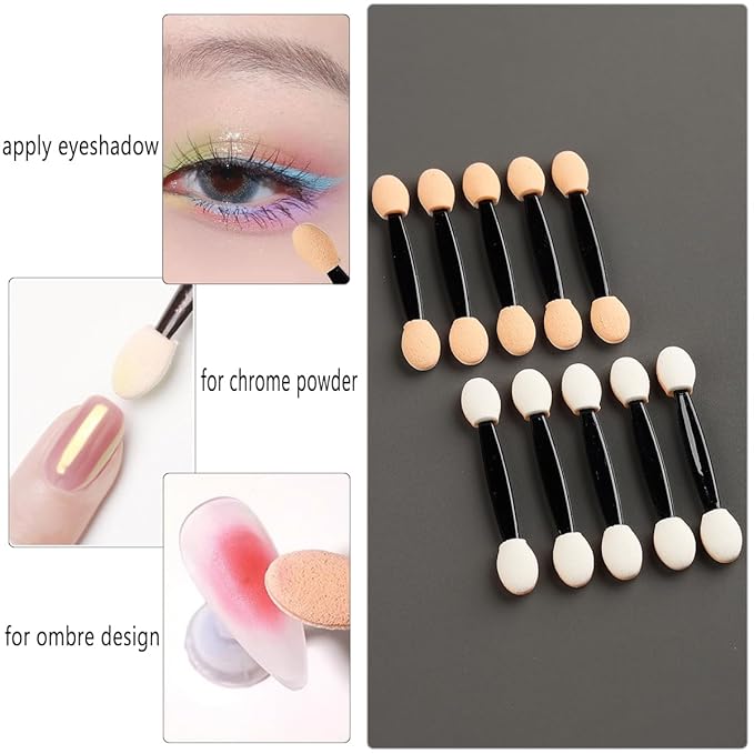 Disposable Eyeshadow Applicators, 100PCS Chrome
