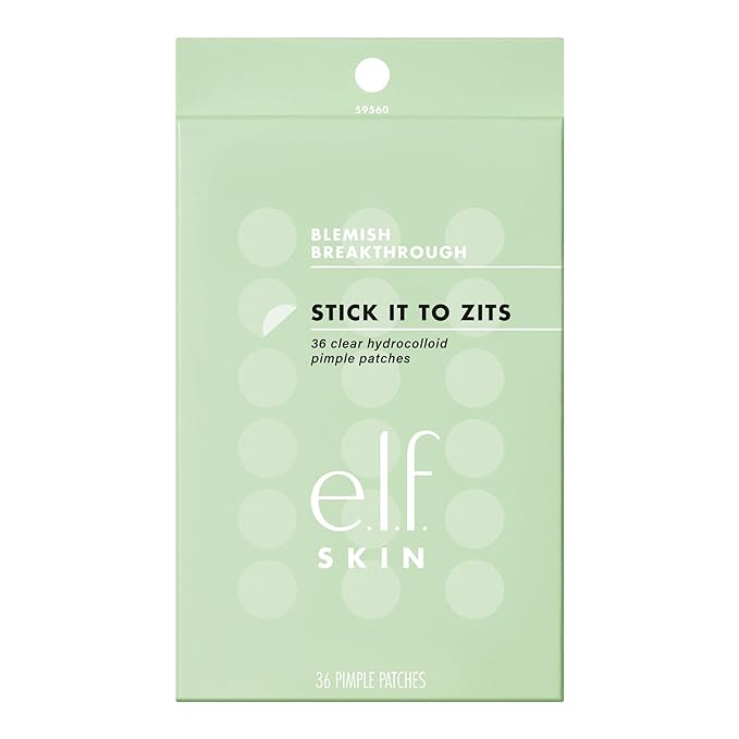 e.l.f. SKIN Blemish Breakthrough Stick It To Zits Pimple Patches, Helps Reduce The Look of Blemishes & Heal, Vegan & Cruelty-free, 36 Patches