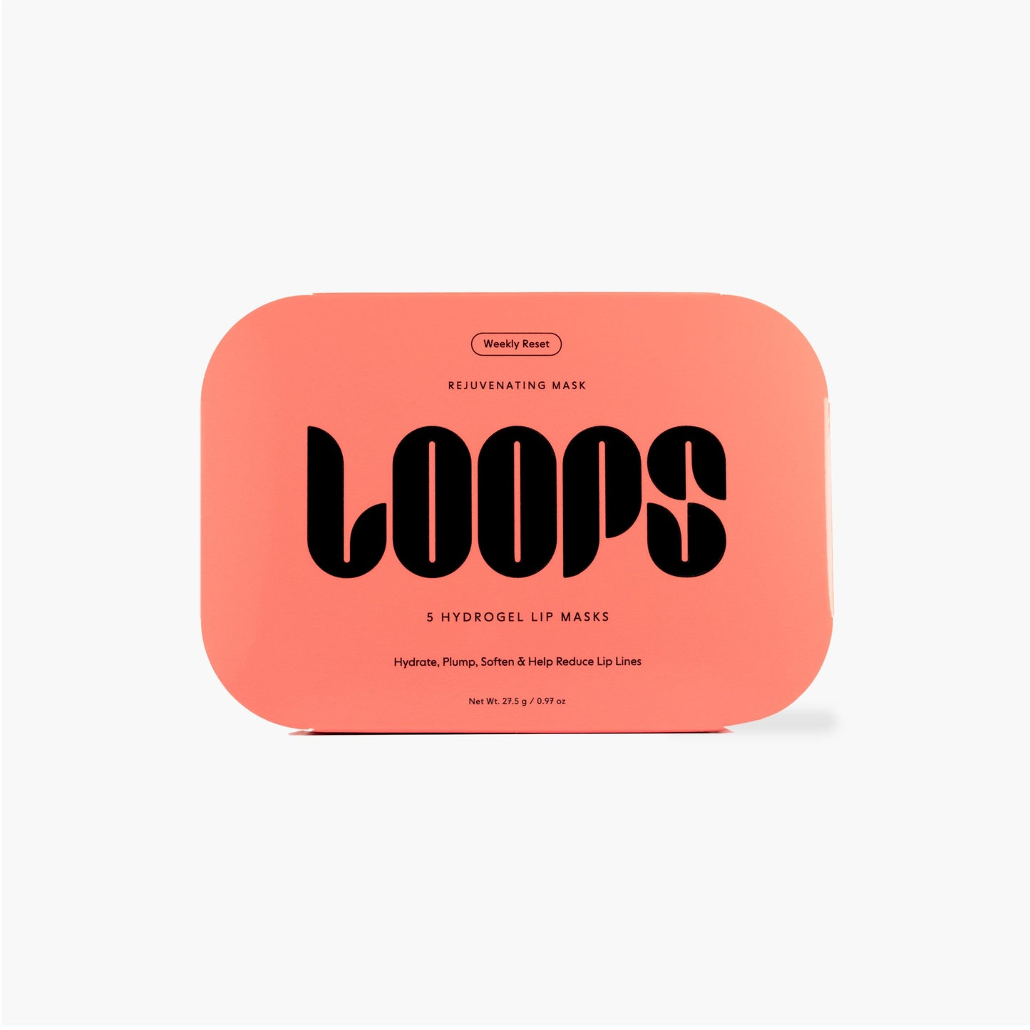 LOOPS Weekly Reset Hydrogel Lip Mask - Super Hydrating Mask for Moisturizing Lips - Rejuvinate and Reduce Signs of Puffiness - Gifts for her - 5 Pc