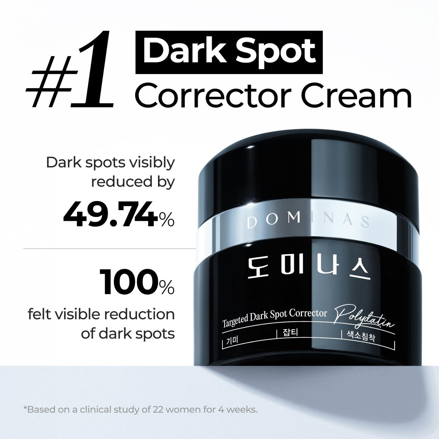 DOMINAS Niacinamide & Tranexamic Acid Cream | Korean Skincare for Even Skin Tone | With Bakuchiol & Panthenol (1.76oz)