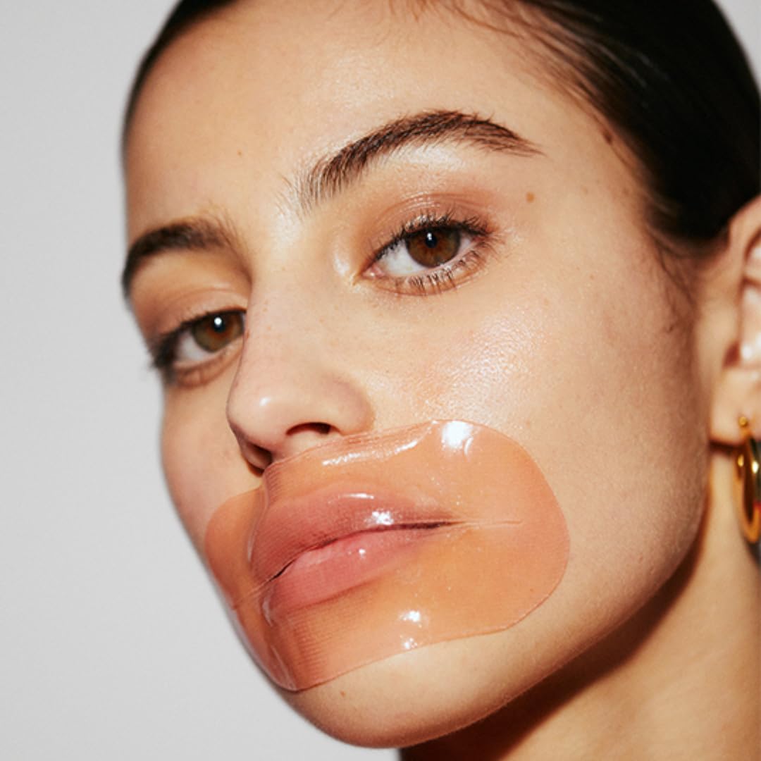 LOOPS Weekly Reset Hydrogel Lip Mask - Super Hydrating Mask for Moisturizing Lips - Rejuvinate and Reduce Signs of Puffiness - Gifts for her - 5 Pc