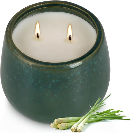 1 Pack Outdoor Citronella Candle Ceramic Mug |Outdoor - Safe for Picnic, Patio, Camping Adventures & Indoor, Great Gift Idea.
