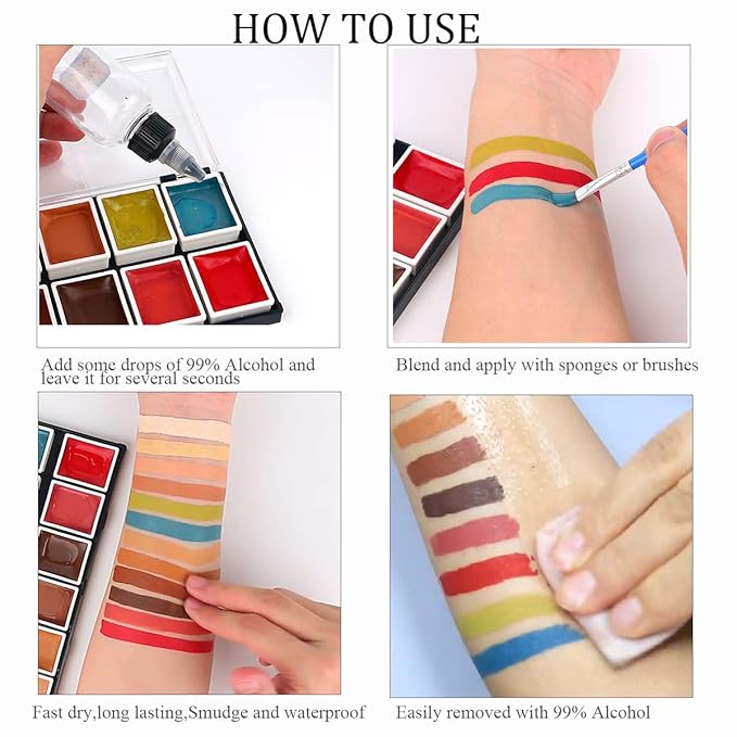 Depvision SFX 12 Color Flesh Tone Alcohol Activated