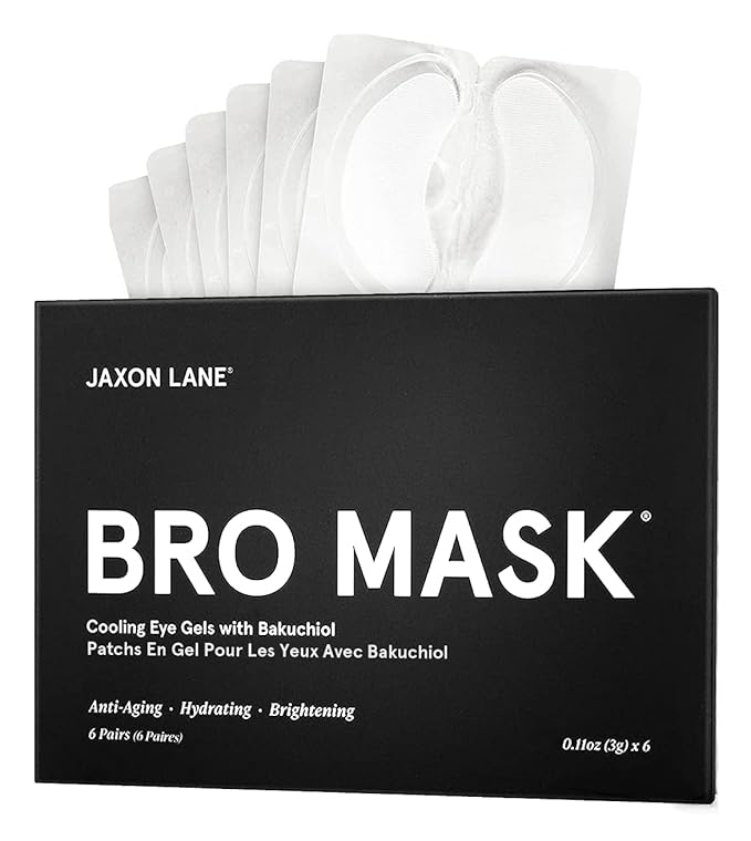 Mens Skin Care Kit 5 Piece Deluxe Facial Skincare Routine Gift Set, Anti Aging Korean Skin Care for Men: Enzyme Powder Face Wash, Moisturizer, SPF 50 Sunscreen, Bro Mask Sheet Masks, Under Eye Patches
