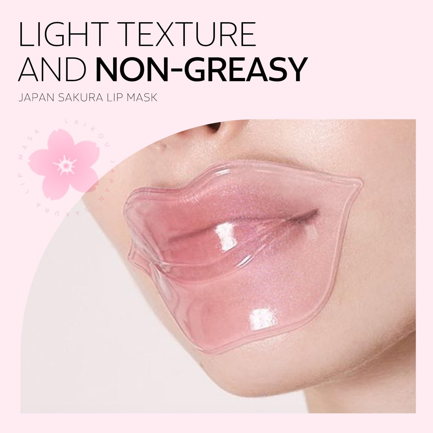 AKARY Sakura 5 Pieces Hydrating Lip Mask, Lip Sleep Mask Collagen Crystal Lip Care Gel Pads For Moisturizing, Minimize Fine Lines, Remove Dead Skin, Anti Chapped Pads Lip Mask (5)