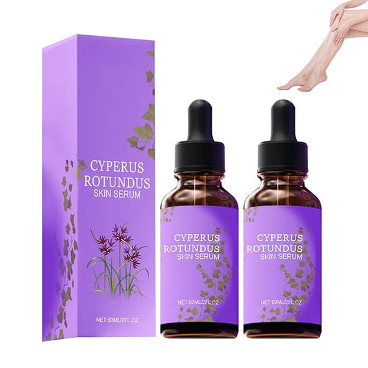 Cyperglow - Cyperus Rotundus Skin Serum, Natural Organic Moisturizing Soothing Body Oil, Cyperus Rotundus Oil for Hair Removal, Suitable for All Skin Types (2PCS, 60 ML)