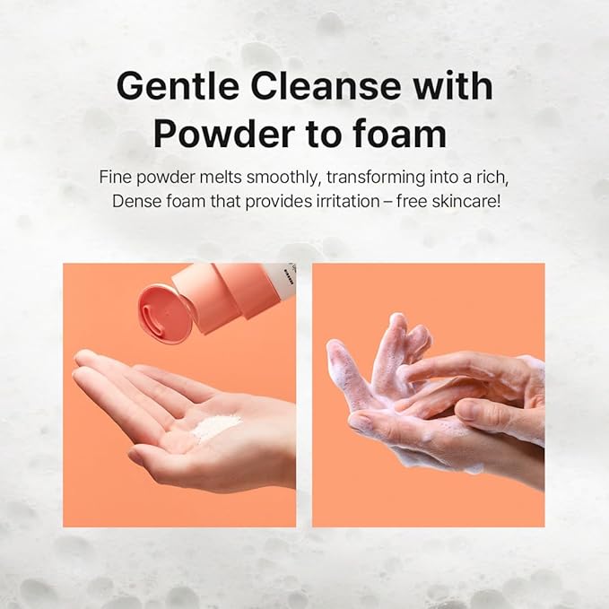 Hanskin Vitamin C Glow Powder Cleanser - Gentle Face Wash for Brightening & Radiant Skin, Papaya Enzyme Powder Facial Cleanser for Dry Skin, Exfoliating & Refreshing Korean Skincare [2.36 fl oz.]