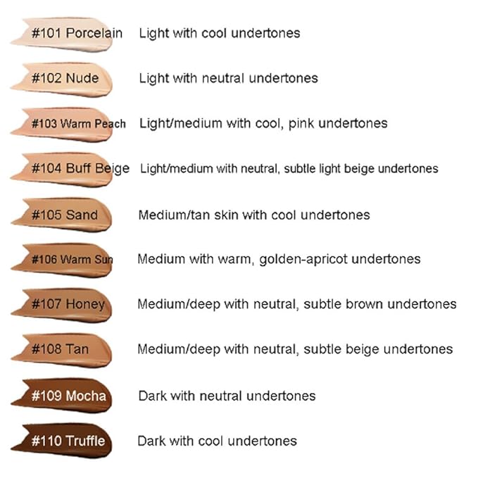 2Pcs Liquid Foundation Full Coverage 24HR Matte Oil Top (1pcs-107) 30ml