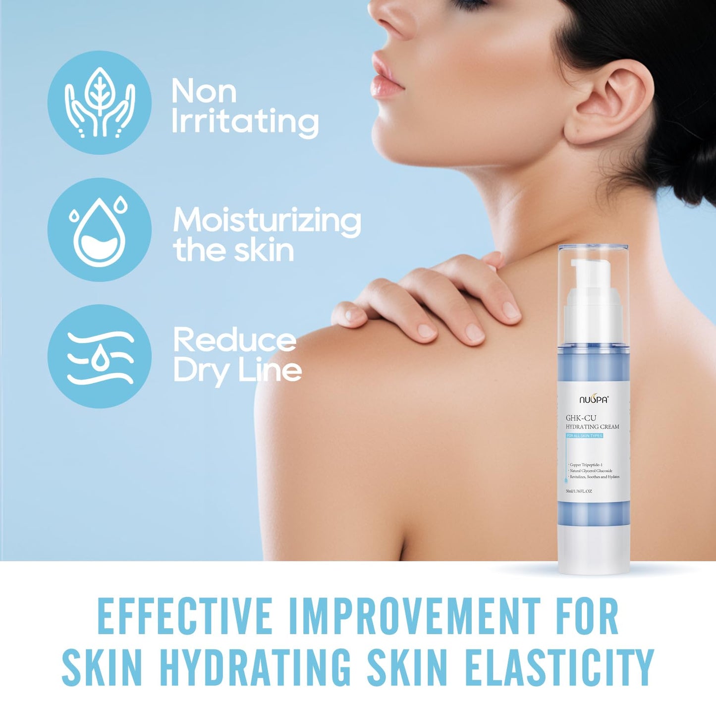 Nuspa Daily Face Moisturizer Moisturizing Lotion Face Cream For All Skin Types,Facial Moisturizing Lotion,Day Night Cream Hydrating Anti-aging Face Cream, Lightweight, Oil-Free Moisturizer