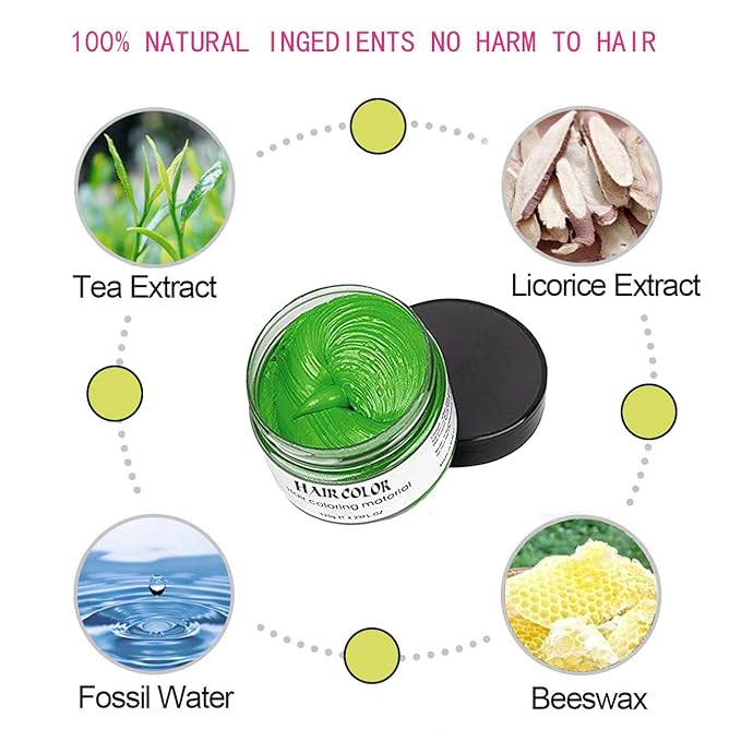 Green Puprle Red Gray Temporary