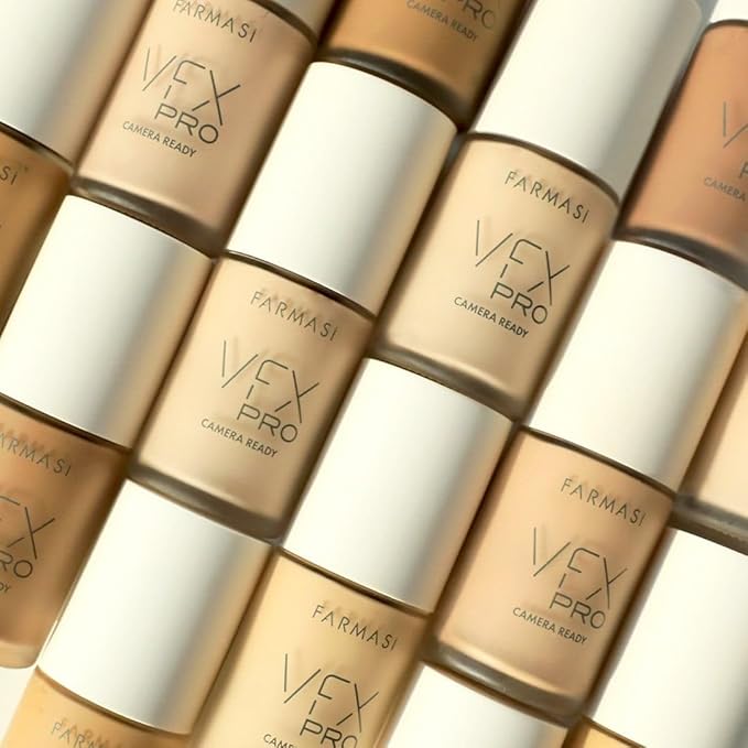 FARMASi Vfx Pro Foundation, Full Coverage Liquid Cream, Medium 12 30 ml