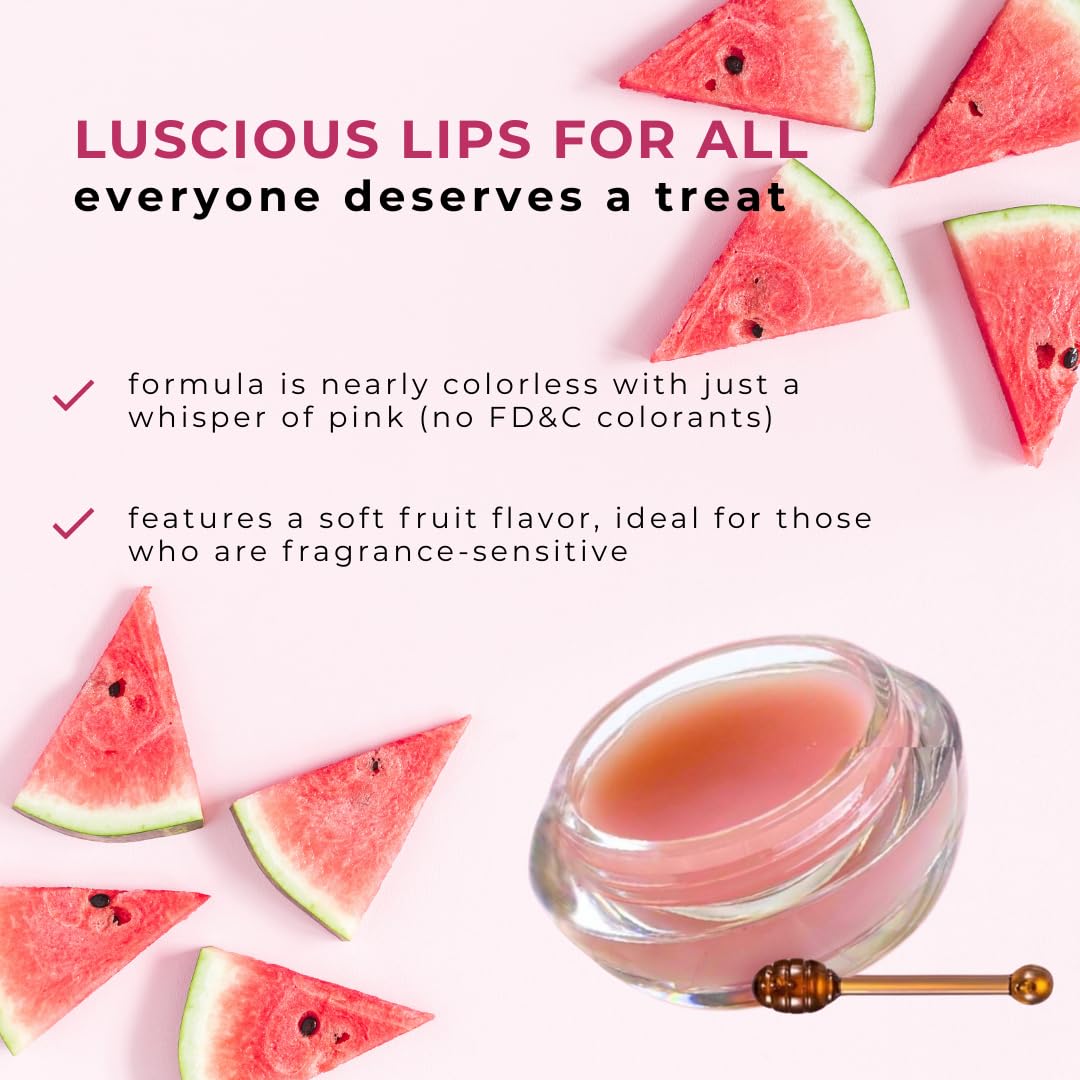 Honeybee Gardens Nectar Lip Mask with Murumuru Seed Butter, Shea Butter, Vegan, Cruelty Free, Gluten Free, Moisturizing, Hydrating