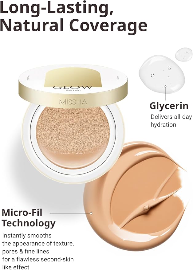 MISSHA Glow Cushion No.25 Warm Beige for Natural