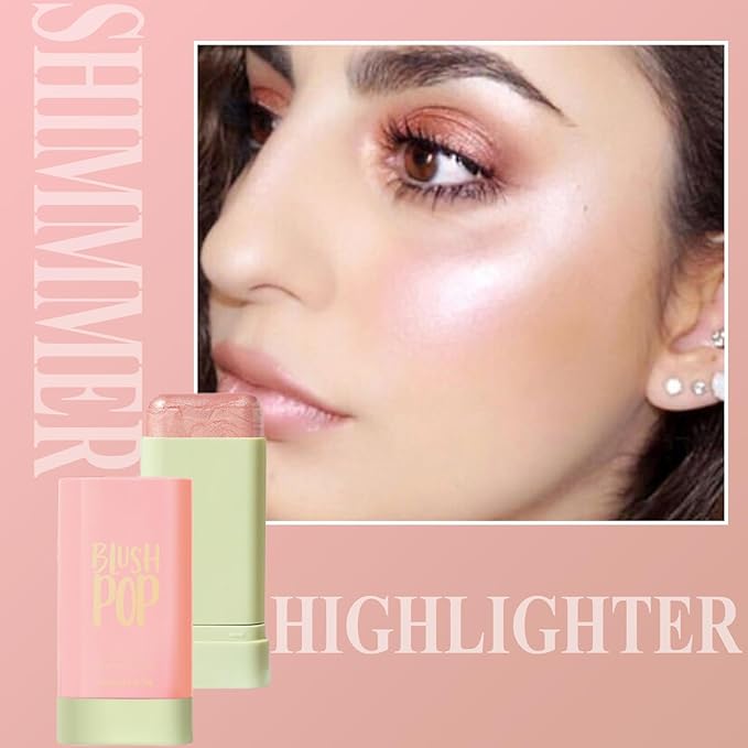 Blush Stick, Cream Blush Stick for Cheeks &
