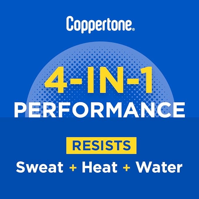 Coppertone SPORT Sunscreen SPF 70 Lotion, Water Resistant Sunscreen, Body Sunscreen Lotion, 7 Fl Oz (Pack of 12)