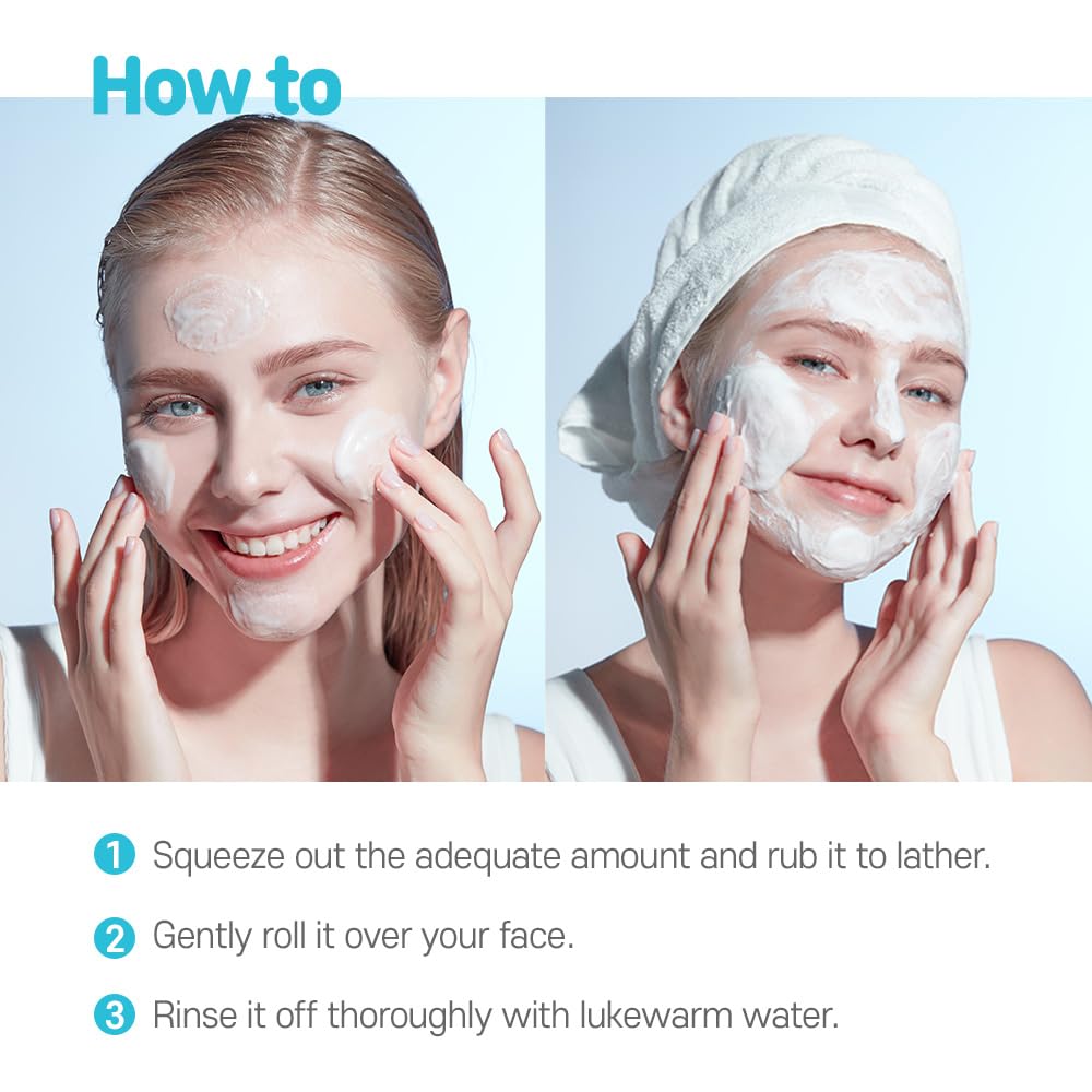 ETUDE Baking Powder Pore Cleansing Foam 1+1 Set, Face Wash for Deep Dead Cells, Micro Sized Baking Powder to Clean Deep Inside Poer, Soft and Creamy Bubble, Korean Skin Care (21.16 Ounce, 300g*2)