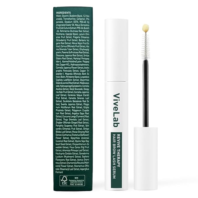 Biotin Lash Serum - Eyelash and Eyebrow Growth Serum for Thicker, Fuller Lashes and Brows, Korean Dermatologist-Developed, 0.35oz