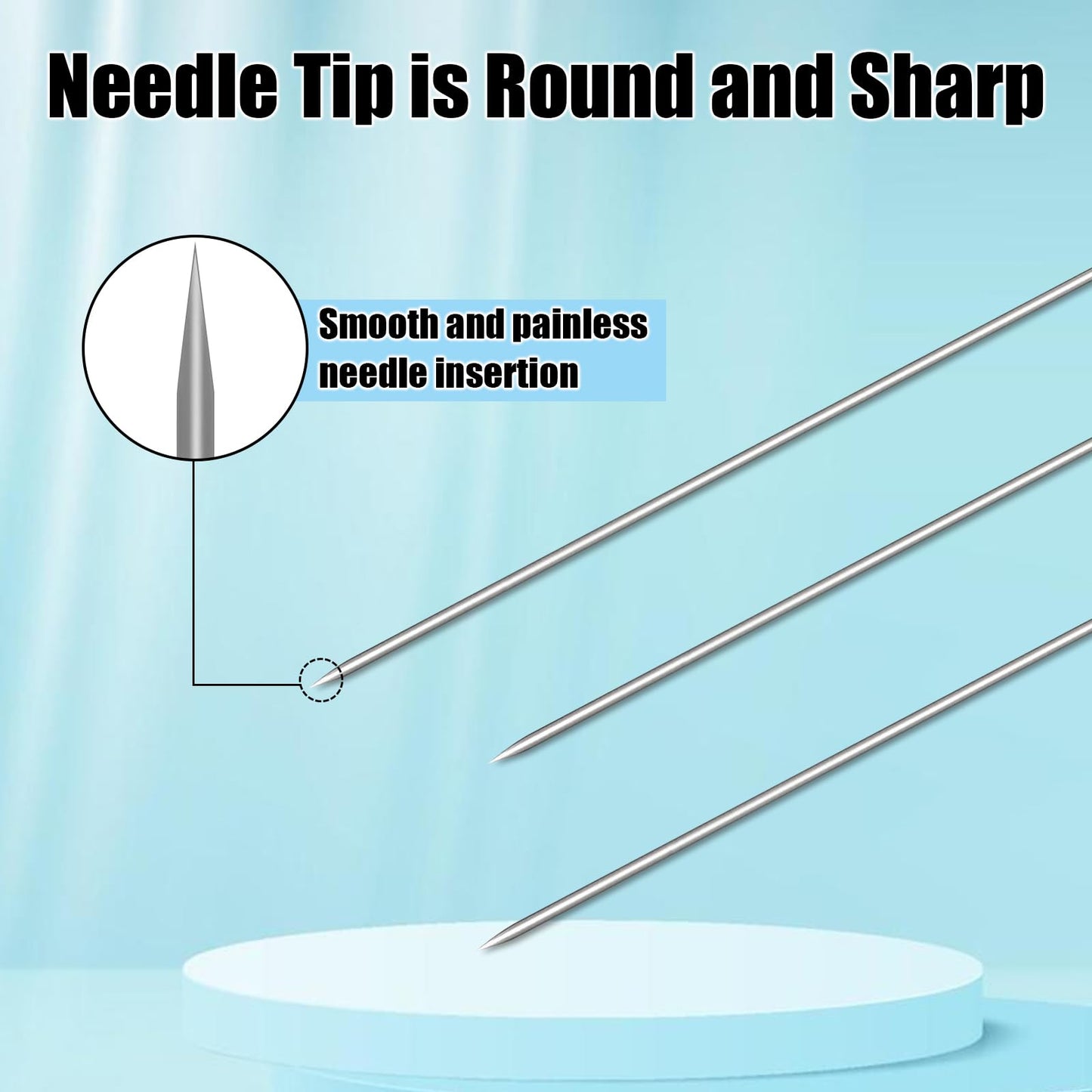 110 pcs Disposable Pimple Needles Acne Needle Blackhead and Blemish Remover Tools, Pimple Popper Tools Professional（Gold）